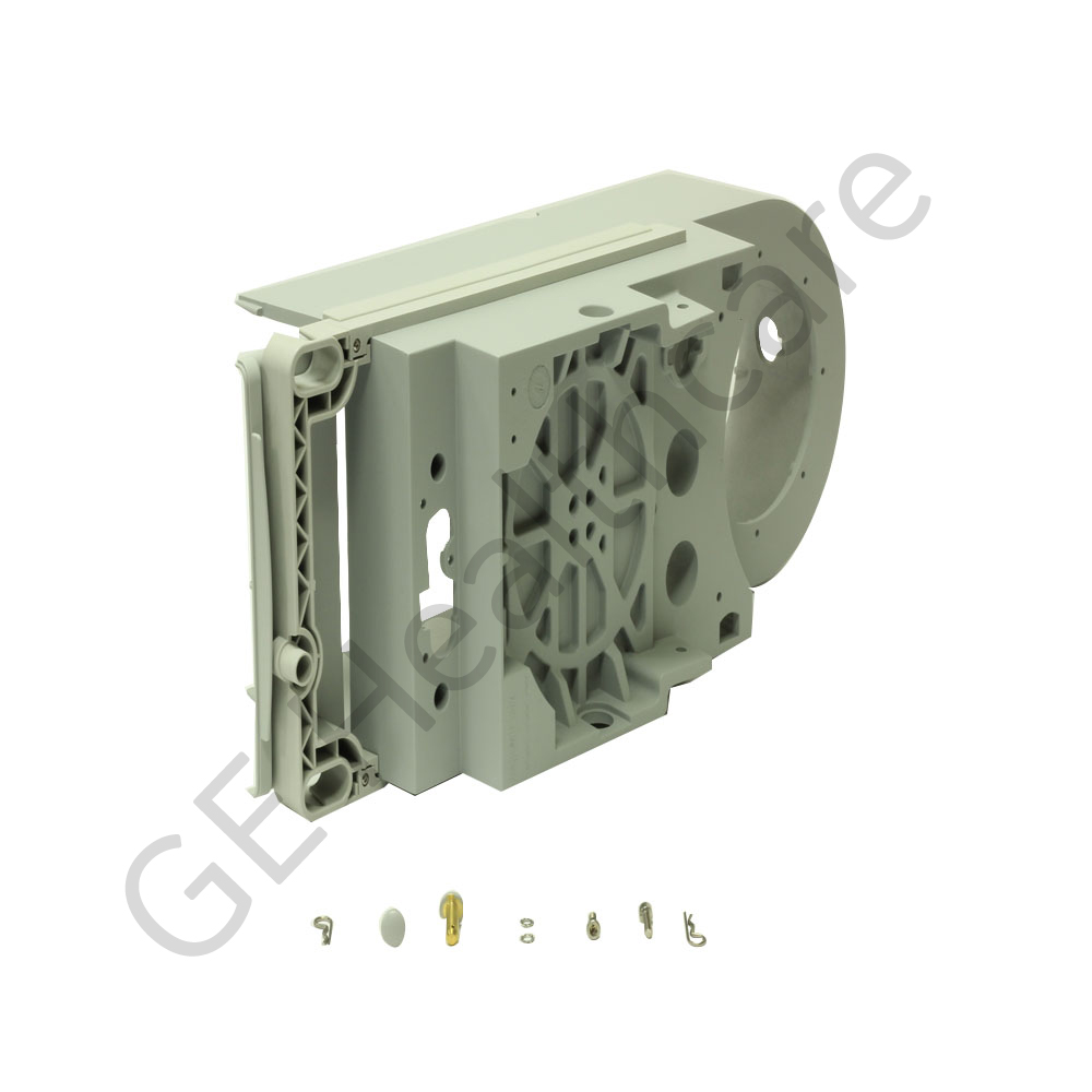 Base de montagem do sistema respiratório, com porta de acesso e alça de apoio Base de montagem do sistema respiratório, com porta de acesso e alça de apoio