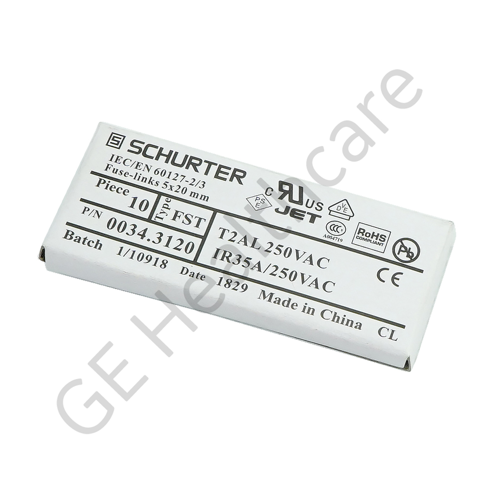 FUSE, FUSE 2A 250V 5X20MM DELAYED TIME FUSE, FUSE 2A 250V 5X20MM DELAYED TIME