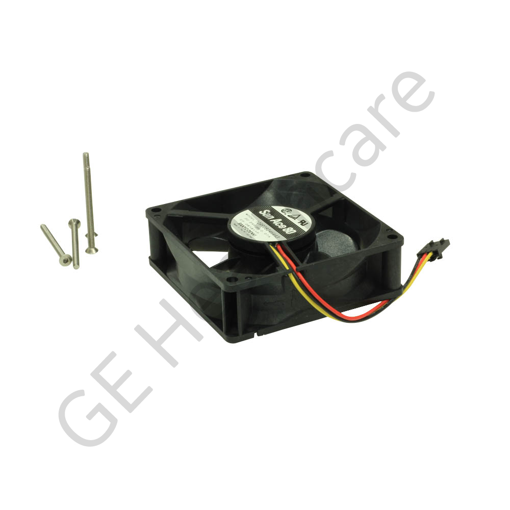 Ventoinha 24V DC CFM com parafusos. Ventoinha 24V DC CFM com parafusos.