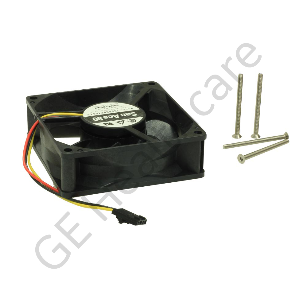 Ventoinha 24V DC CFM com parafusos. Ventoinha 24V DC CFM com parafusos.